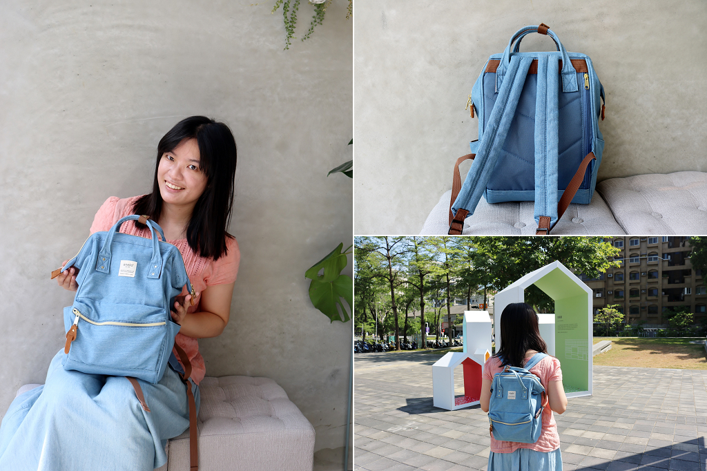 穿搭｜日本anello後背包 超大開口設計．置物收納空間佳．休閒旅行兩用包 - 奇奇一起玩樂趣