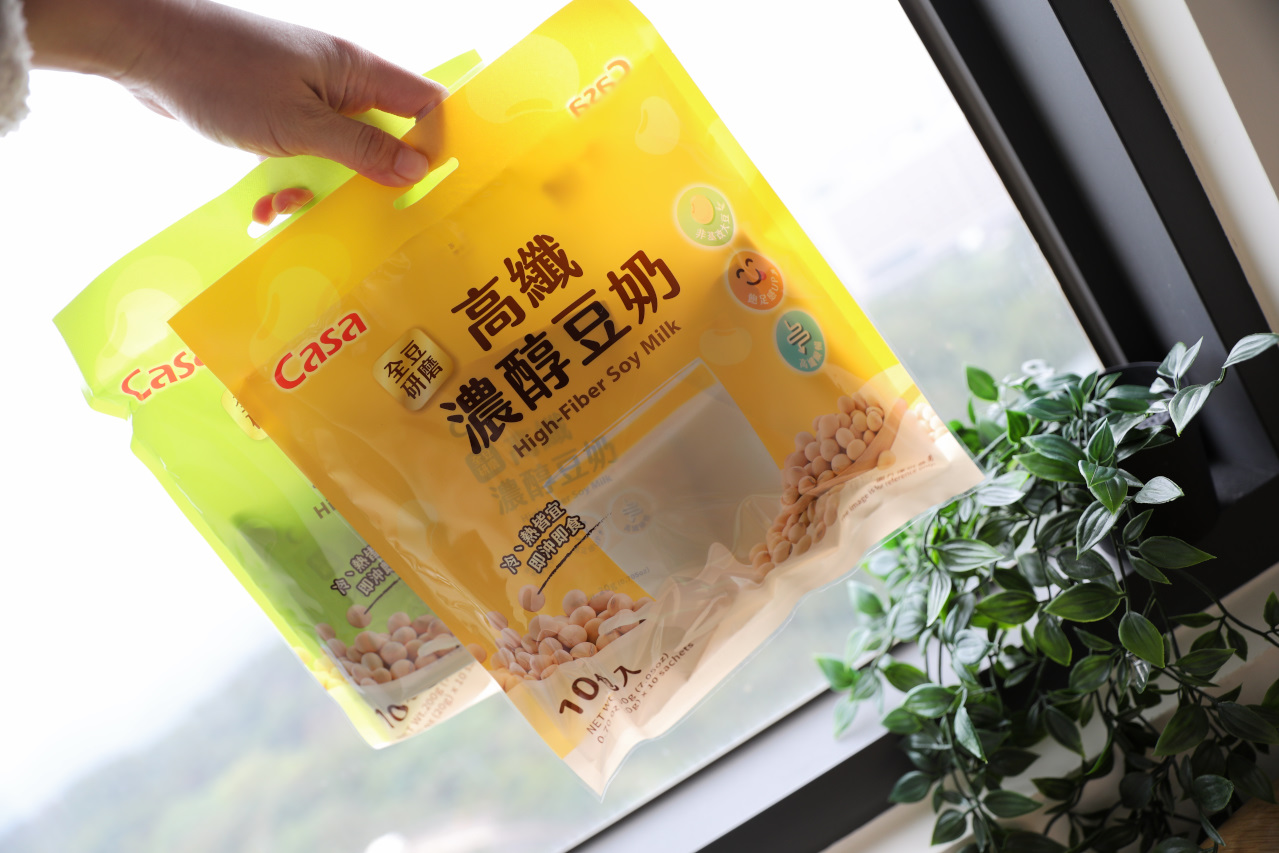 Casa卡薩 高纖濃醇豆奶 全聯豆奶即沖飲品推薦! 富含膳食纖維與植物性蛋白質 - 奇奇一起玩樂趣