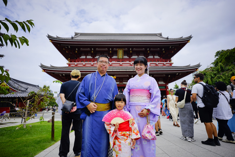 東京和服租借推薦! 日本親子和服初體驗 江戶和裝工房雅和服(淺草站前店) - 奇奇一起玩樂趣