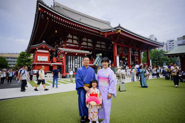 東京和服租借推薦! 日本親子和服初體驗 江戶和裝工房雅和服(淺草站前店) - 奇奇一起玩樂趣