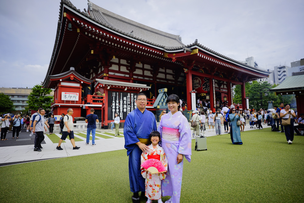 東京和服租借推薦! 日本親子和服初體驗 江戶和裝工房雅和服(淺草站前店) - 奇奇一起玩樂趣