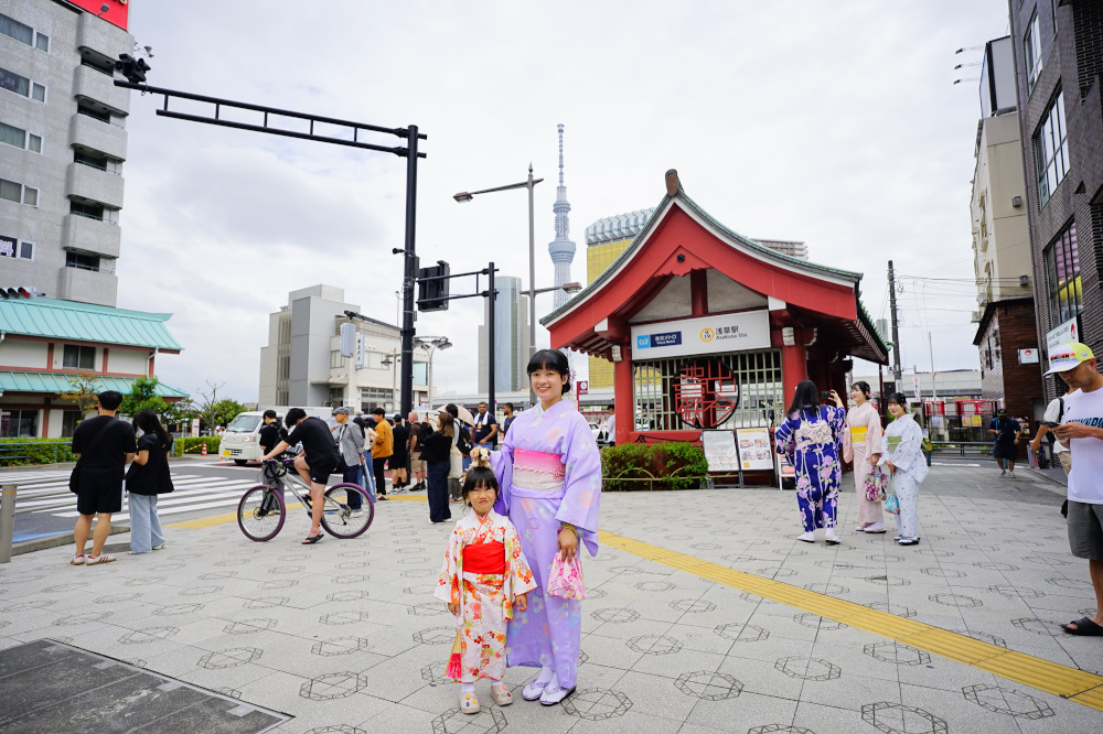 東京和服租借推薦! 日本親子和服初體驗 江戶和裝工房雅和服(淺草站前店) - 奇奇一起玩樂趣