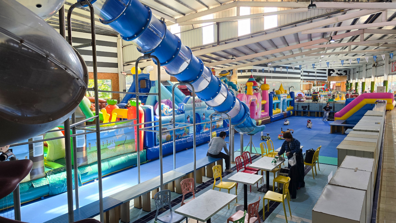 大新店游泳池假日期間限定 2026萌兔冬季氣墊樂園 氣墊.溫泉魚.泡湯.三溫暖,150元一票暢玩不限時 - 奇奇一起玩樂趣